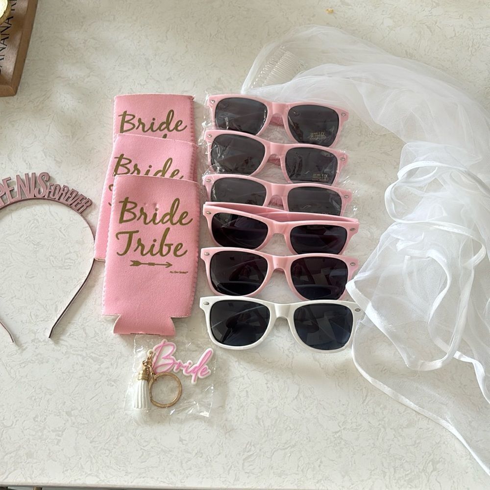 Bachelorette -bride party bundle - all items pictured - will break apart